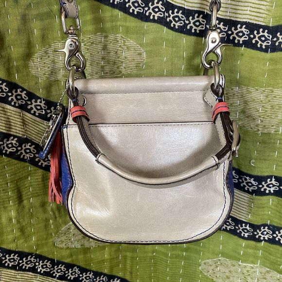 Coach Limited Edition Blue/ Pink/ Gray Mini Willis Legacy 21741 Crossbody Bag - Picture 12 of 16